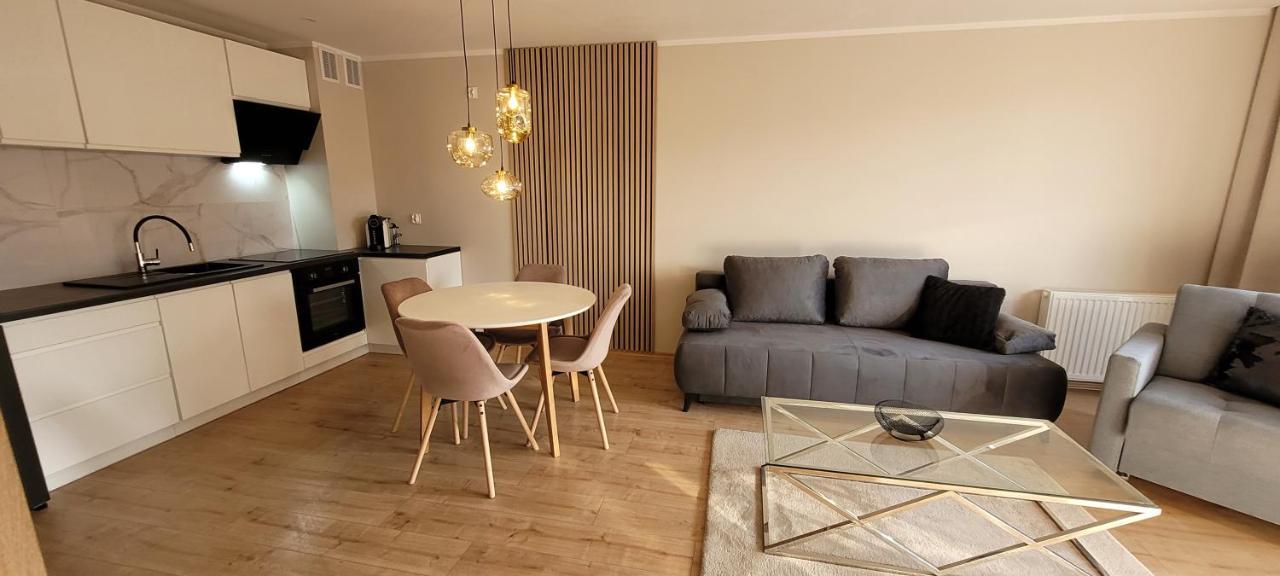 Sloneczny Apartament Z Ogrodkiem กดัญสก์ ภายนอก รูปภาพ